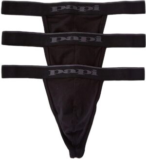 Papi Men’s 3-Pack Premium Fashion Cotton Active Stretch Thon…