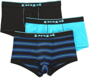Papi Men’s Stylish Brazilian Solid and Print Trunks (3-Pack …