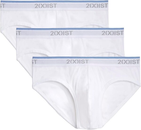 2(X)IST mens Cotton Stretch No Show Brief 3-pack