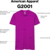 American Apparel Adult Fine Jersey T-Shirt, Style G2001, Mul...