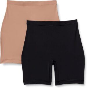 Amazon Essentials Women’s Microfiber Slip Shorts, Pack of 2