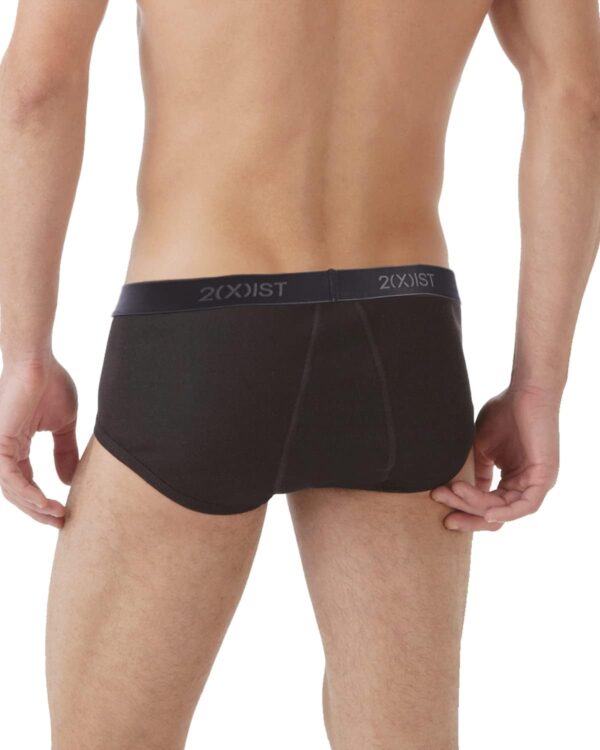 2(X)IST mens Essential Cotton Fly Front Brief 3-pack