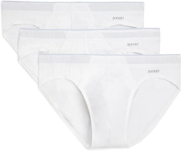 2(X)IST mens Cotton Stretch Sliq Brief 3-pack