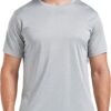 5 Pack Men's Dry Fit T Shirts Athletic Running Gym Workout S...