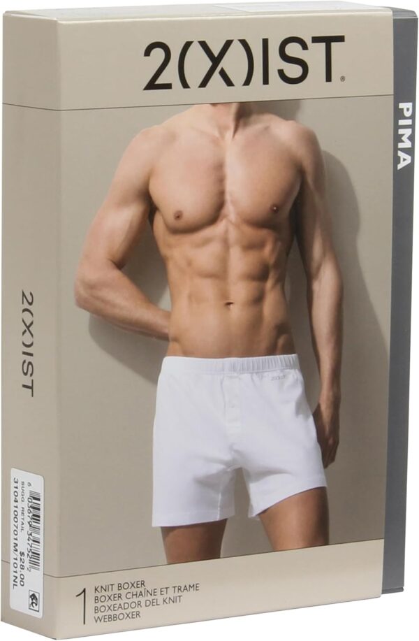 2(X)IST mens Pima Cotton Knit Boxer