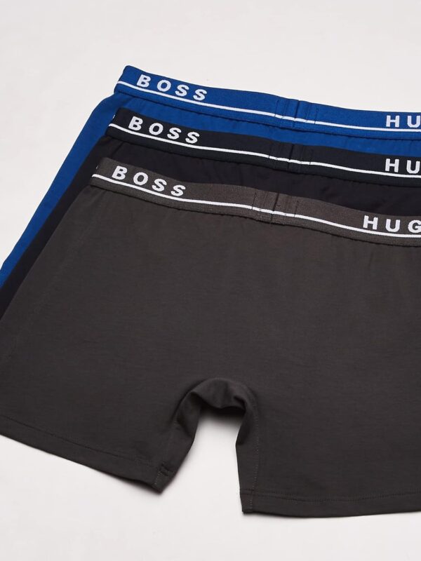 BOSS Men's Stretch Cotton Boxer Briefs 3 Pack