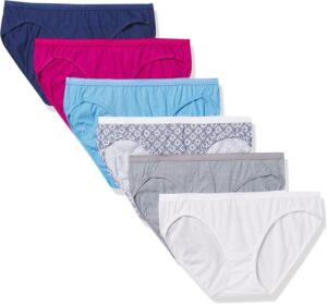 Hanes Women’s 6-Pack Breathable Cotton Bikini Panty