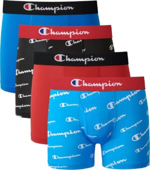 Champion Boys’ Underwear, Everyday Active Stretch Boxer Brie…