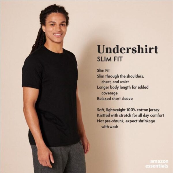 Amazon Essentials Men's Cotton Crew Neck T-Shirts, Versatile...