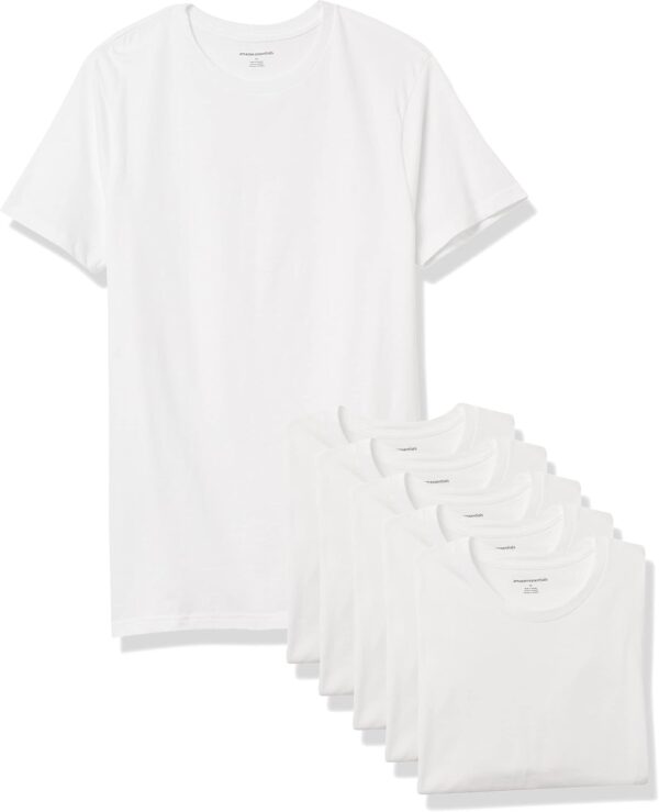 Amazon Essentials Men's Cotton Crew Neck T-Shirts, Versatile...