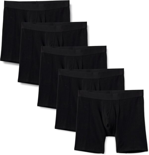 Amazon Essentials Men's Cotton Jersey Boxer Shorts Underwear...