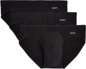 2(X)IST mens Cotton Stretch Sliq Brief 3-pack
