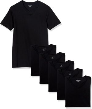 Amazon Essentials Men’s V-Neck Undershirt, Breathable, Cotto…