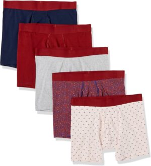 Amazon Essentials Men’s Cotton Jersey Boxer Briefs (Availabl…